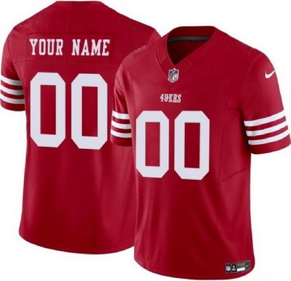Toddler San Francisco 49ers Customized Limited Red FUSE Vapor Jersey