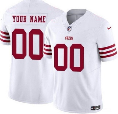 Toddler San Francisco 49ers Customized Limited White FUSE Vapor Jersey