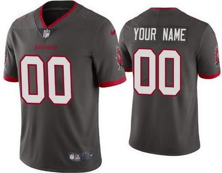 Toddler Tampa Bay Buccaneers Customized Limited Gray Vapor Jersey