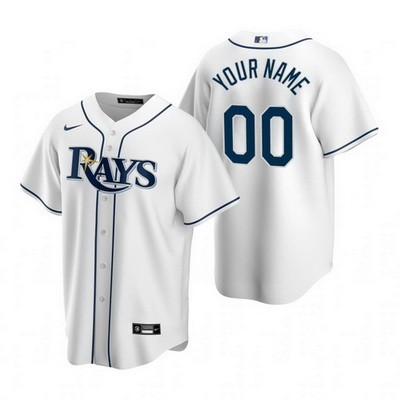 Toddler Tampa Bay Rays CustomizedWhite 2020 Cool Base Jersey