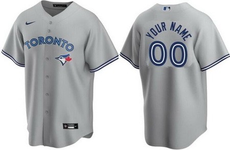 Toddler Toronto Blue Jays Customized Gray Nike Cool Base Jersey