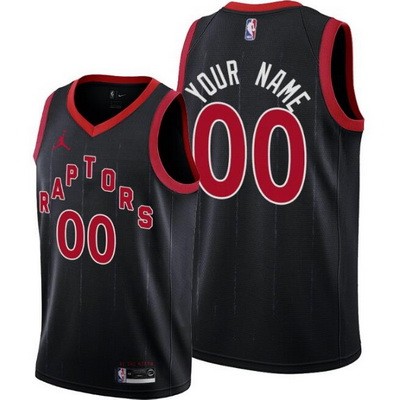 Toddler Toronto Raptors Customized Black Statement Icon Swingman Jersey