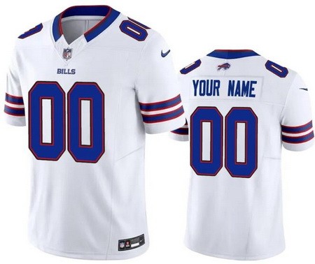 Women's Buffalo Bills Customized Limited White FUSE Vapor Jersey