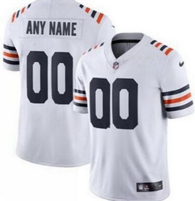 Women's Chicago Bears Customized Limited White Alternate Vapor Jersey