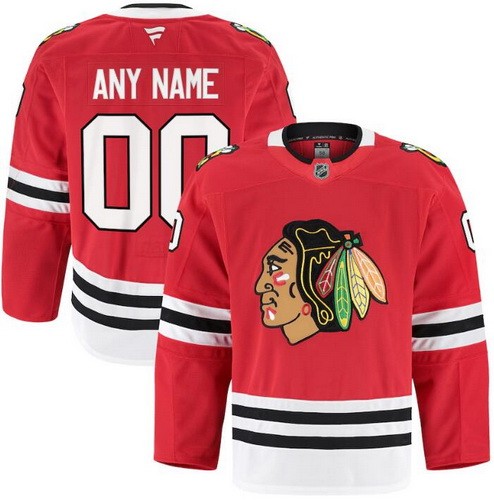 Women's Chicago Blackhawks Customized Red Fanatics Authentic Jersey