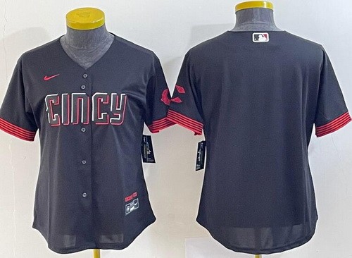 Women's Cincinnati Reds Blank Black 2023 City Cool Base Jersey
