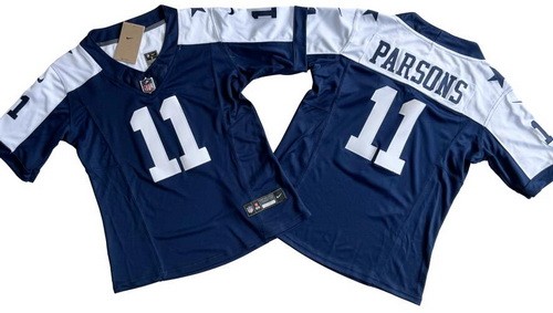 Women's Dallas Cowboys #11 Micah Parsons Limited Navy Alternate FUSE Vapor Jersey
