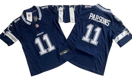 Women's Dallas Cowboys #11 Micah Parsons Limited Navy FUSE Vapor Jersey