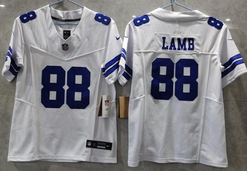 Women's Dallas Cowboys #88 CeeDee Lamb Limited White FUSE Vapor Jersey