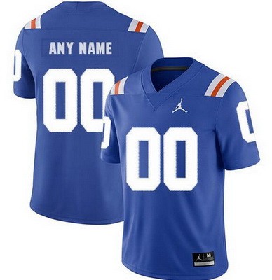Women's Florida Gators Custom Limited Blue Throwback Rush College Football Jersey