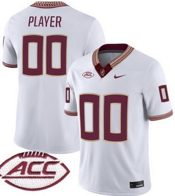 Women's Florida State Seminoles Customized Limited White FUSE College Football Jersey