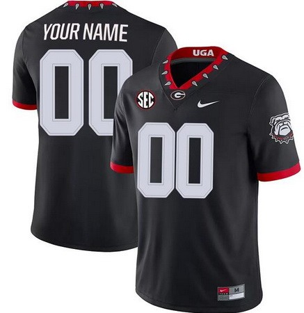 Women's Georgia Bulldogs Customized Limited Black Alternate College Football Jersey