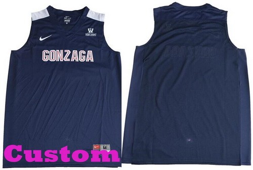 Women's Gonzaga Bulldogs Customized Navy College Basketball Jersey