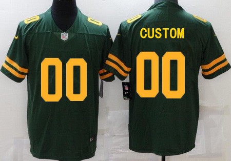 Women's Green Bay Packers Customized Limited Green Alternate Vapor Jersey