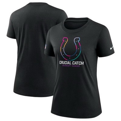 Women's Indianapolis Colts Black 2024 Crucial Catch T Shirt
