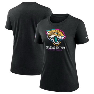Women's Jacksonville Jaguars Black 2024 Crucial Catch T Shirt
