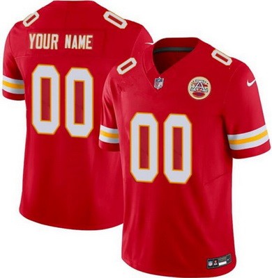 Women's Kansas City Chiefs Customized Limited Red FUSE Vapor Jersey