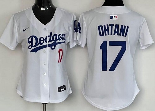 Women's Los Angeles Dodgers #17 Shohei Ohtani White Limited Jersey