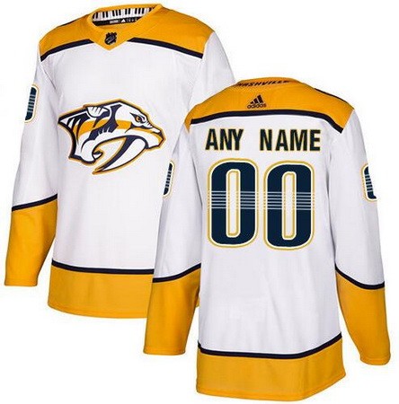 Women's Nashville Predators Customized White Authentic Jersey