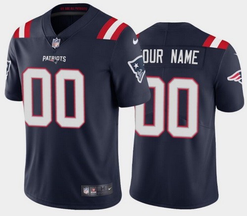Women's New England Patriots Customized Limited Navy 2020 Vapor Untouchable Jersey