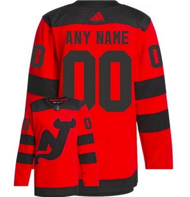 Women's New Jersey Devils Customized Red 2024 Stadium Series Authentic Jersey