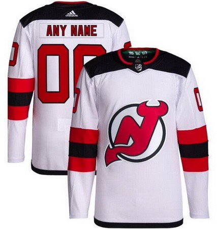 Women's New Jersey Devils Customized White Authentic Jersey