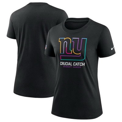 Women's New York Giants Black 2024 Crucial Catch T Shirt