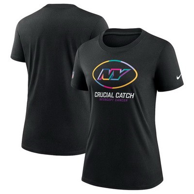 Women's New York Jets Black 2024 Crucial Catch T Shirt