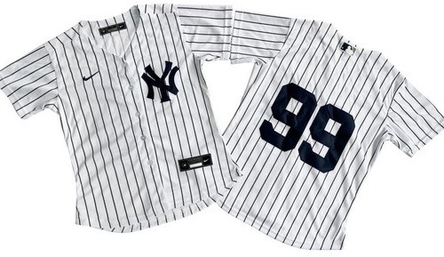 Women's New York Yankees #99 Aaron Judge White Cool Base Jersey
