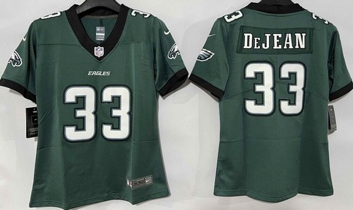 Women's Philadelphia Eagles #33 Cooper DeJean Limited Midnight Green Vapor Jersey