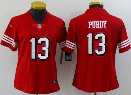 Women's San Francisco 49ers #13 Brock Purdy Limited Red Alternate Vapor Jersey
