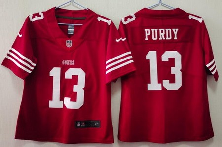 Women's San Francisco 49ers #13 Brock Purdy Limited Red Vapor Jersey