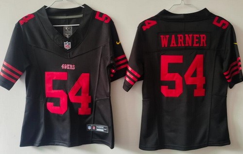 Women's San Francisco 49ers #54 Fred Warner Limited Black FUSE Vapor Jersey