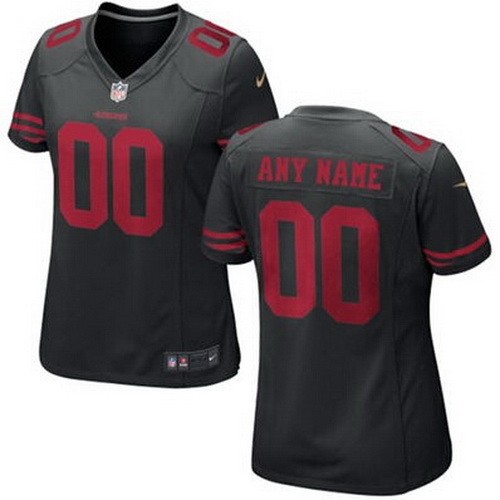 Women's San Francisco 49ers Customized Game Black Jersey