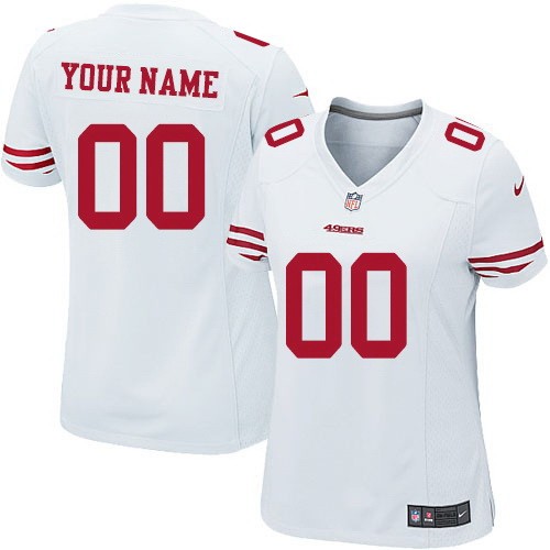 Women's San Francisco 49ers Customized Game White Jersey
