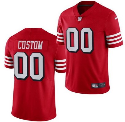 Women's San Francisco 49ers Customized Limited Red Alternate Jersey