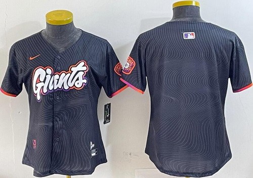Women's San Francisco Giants Blank Black 2025 City Connect Limited Jersey