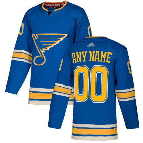 Women's St Louis Blues Customized Blue Alternate Authentic Jersey