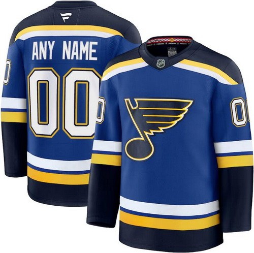 Women's St Louis Blues Customized Blue Fanatics Authentic Jersey