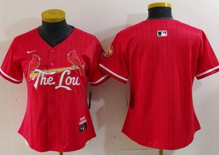 Women's St Louis Cardinals Blank Red 2024 City Connect Limited Jersey