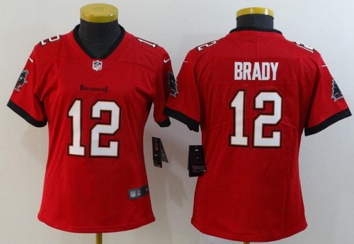 Women's Tampa Bay Buccaneers #12 Tom Brady Limited Red Vapor Untouchable Jersey