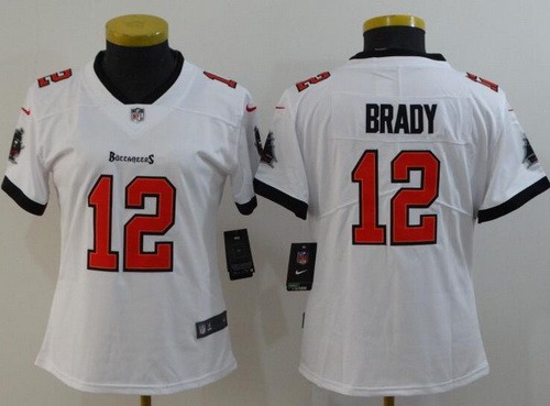 Women's Tampa Bay Buccaneers #12 Tom Brady Limited White Vapor Untouchable Jersey