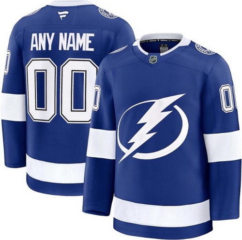 Women's Tampa Bay Lightning Customized Blue Fanatics Authentic Jersey