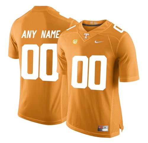 Women's Tennessee Volunteers Customized Orange College Football Jersey