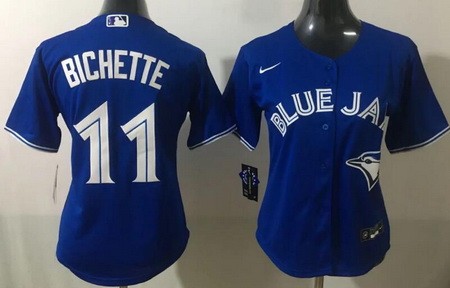Women's Toronto Blue Jays #11 Bo Bichette Royal Cool Base Jersey