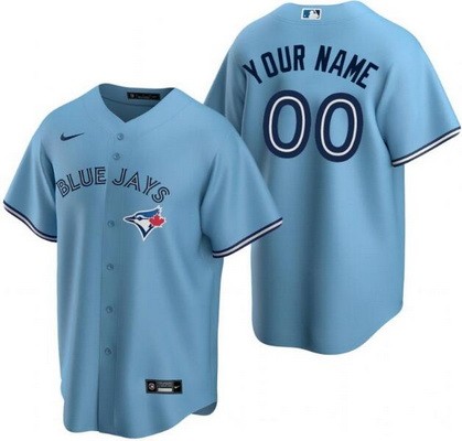 Women's Toronto Blue Jays Customized Light Blue Cool Base Jersey