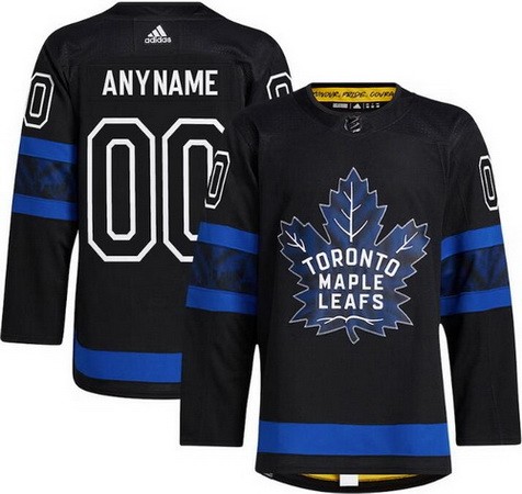 Women's Toronto Maple Leafs Customized Black x drew house Alternate Jersey