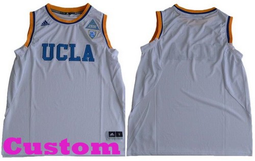 Women's UCLA Bruins Customized White College Basketball Jersey