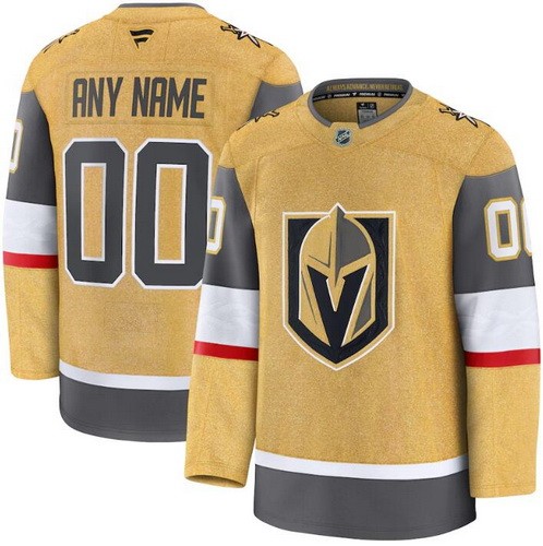 Women's Vegas Golden Knights Customized Gold Fanatics Authentic Jersey
