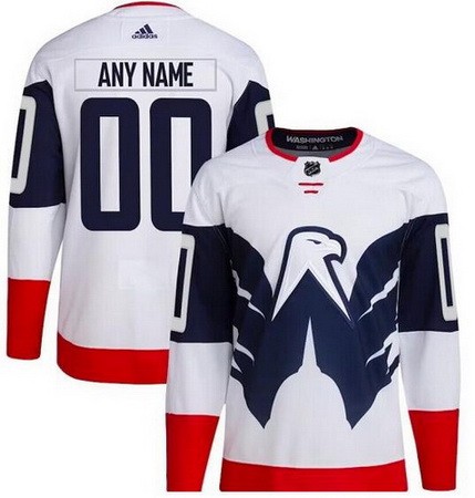 Women's Washington Capitals Custom White 2023 Stadium Series Authentic Jersey